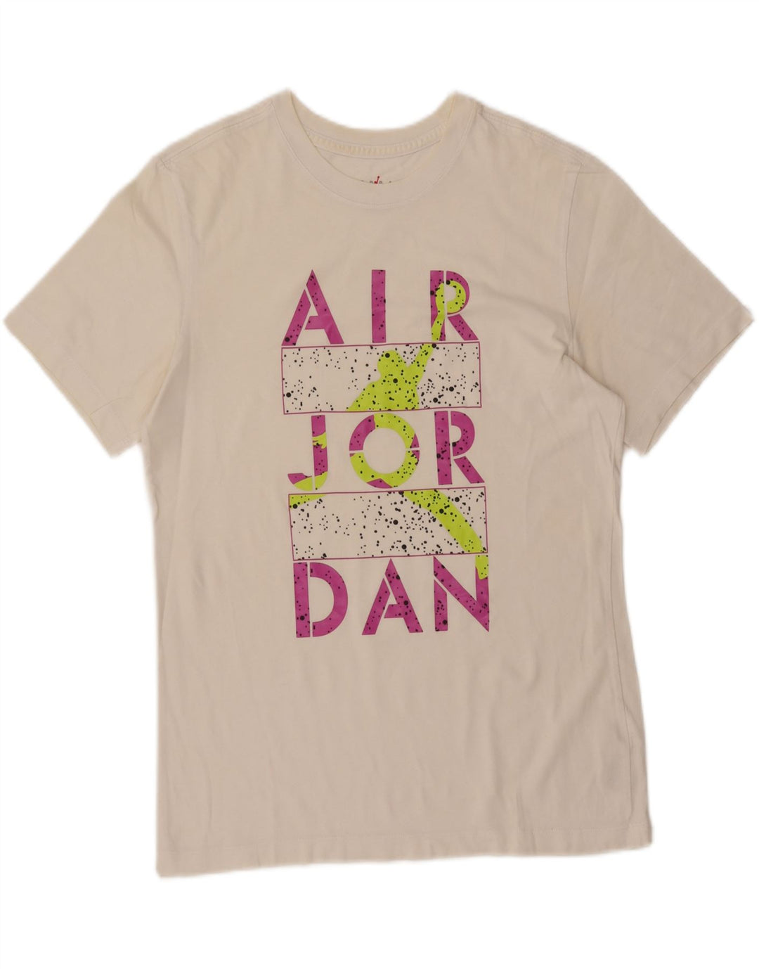 Camiseta Jordan masculina gráfica Top médio algodão branco