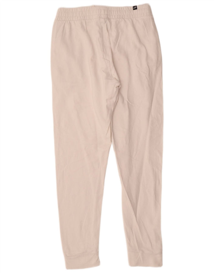 Calça de treino feminina Puma Joggers UK 14 médio algodão branco