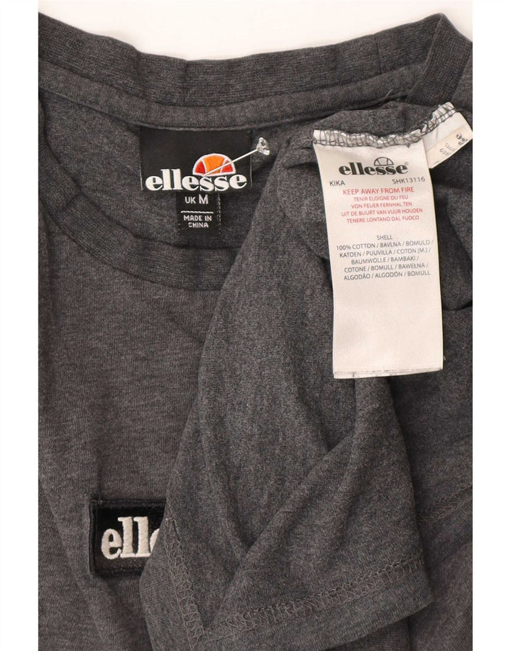 Camiseta masculina Ellesse Top cinza médio algodão