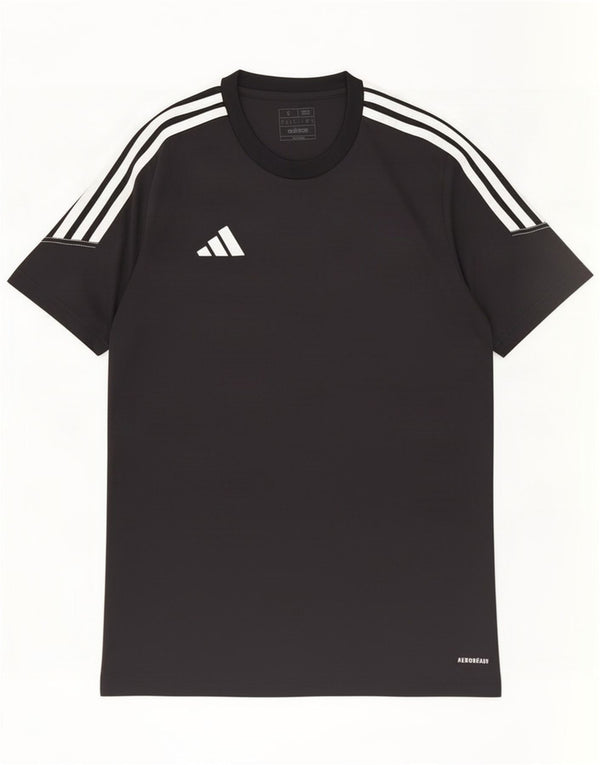 Adidas Mens Aeroready Camiseta Top Pequeno Poliéster Preto