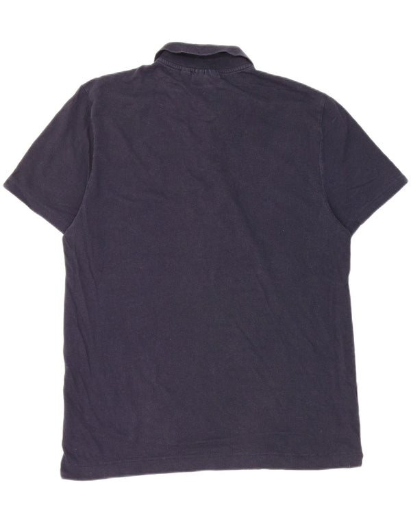 Camisa polo masculina Lacoste Slim Fit 2XL algodão azul marinho
