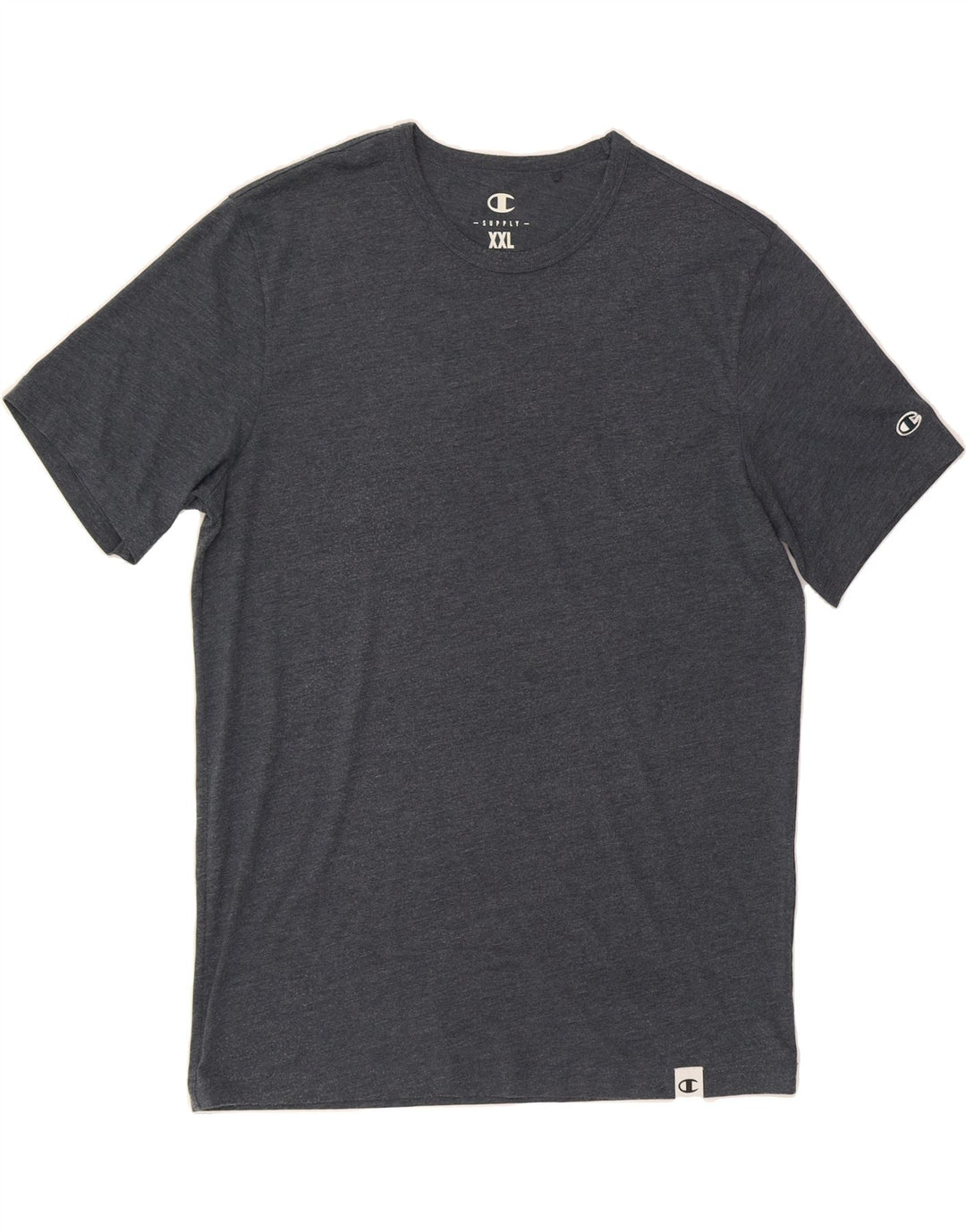 CHAMPION Mens T-Shirt Top 2XL Navy Blue Vintage Champion and Second-Hand Champion from Messina Hembry 