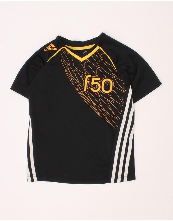 Camiseta Adidas Boys F50 Graphic Top 5-6 Anos Poliéster Preto