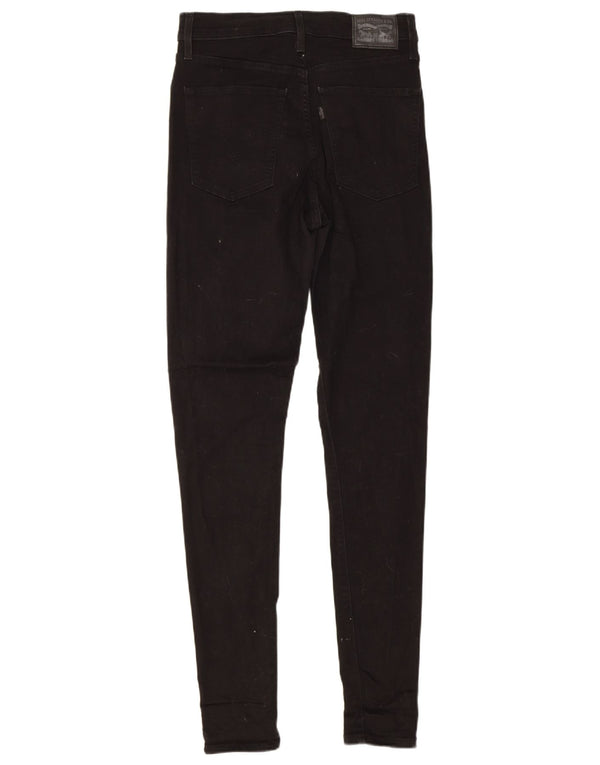 Calça jeans feminina Levi's Mile High Super Skinny W30 L32 de algodão preto