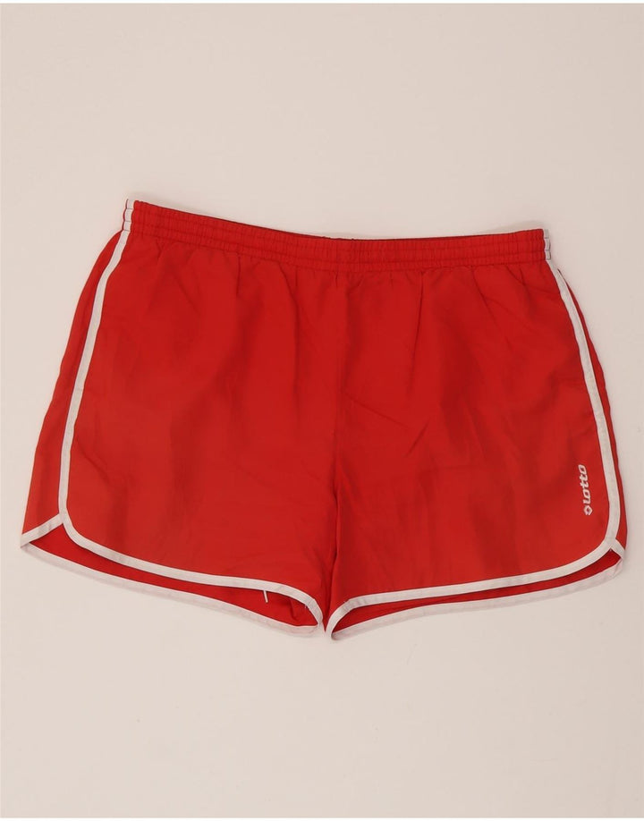 Shorts de natação feminino LOTTO UK 18 XL poliéster vermelho