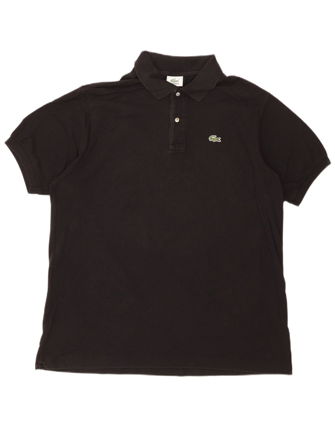 Camisa polo masculina LACOSTE tamanho 6 XL algodão preto
