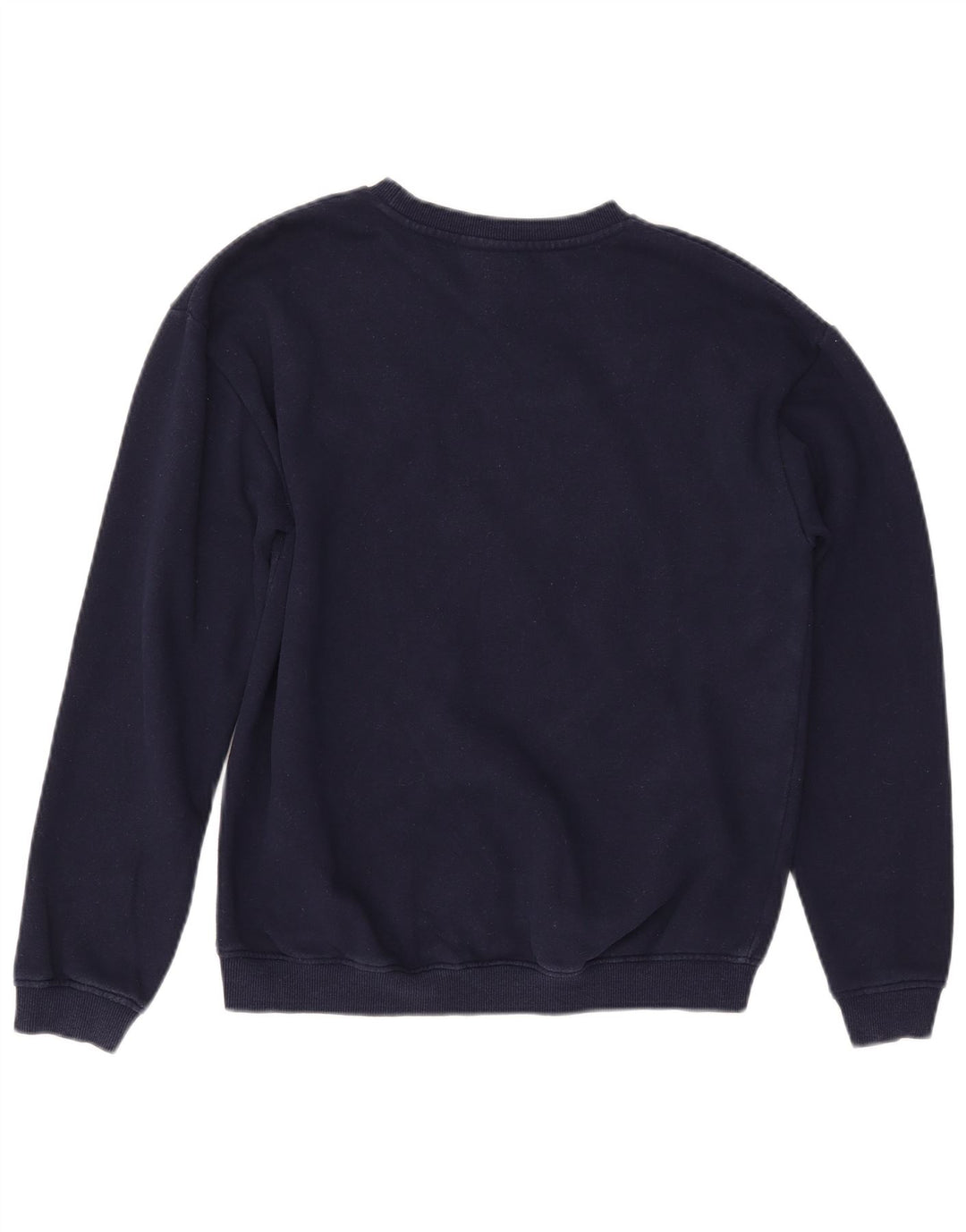 ELLESSE moletom feminino gráfico jumper UK 12 médio azul marinho algodão