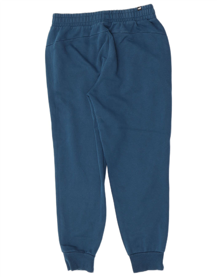 Calça de treino masculina Puma Joggers grande algodão azul