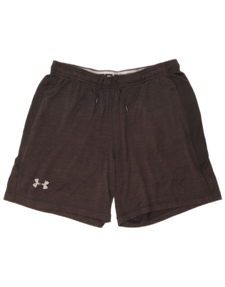 Shorts esportivos masculinos Under Armour grandes pretos manchados