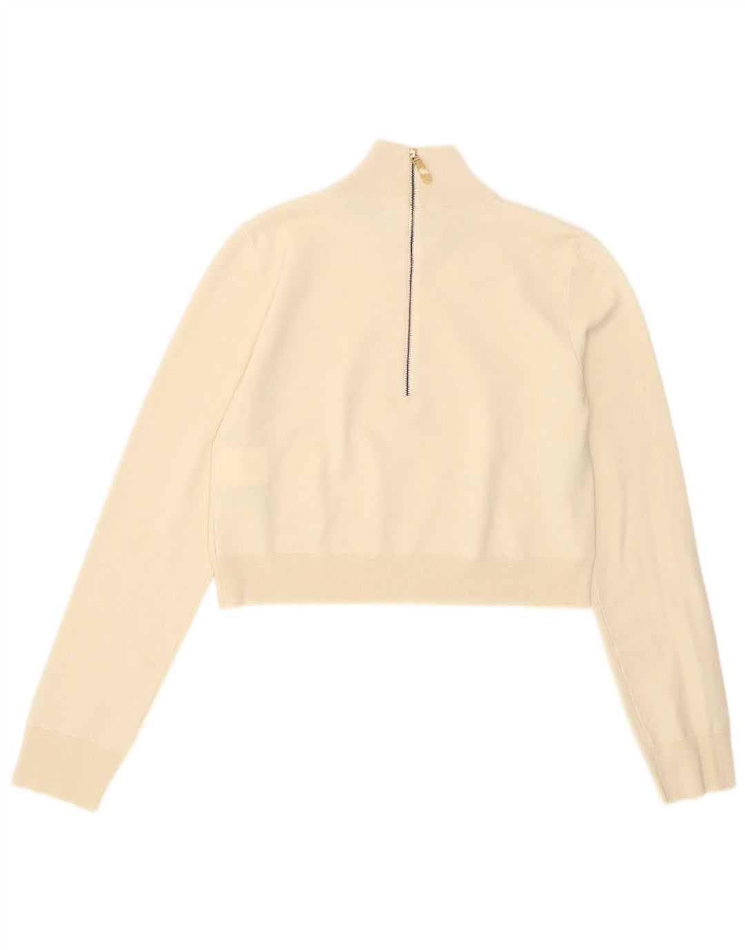 Suéter feminino Max Mara com gola tartaruga e gola alta Reino Unido 14 grande off white