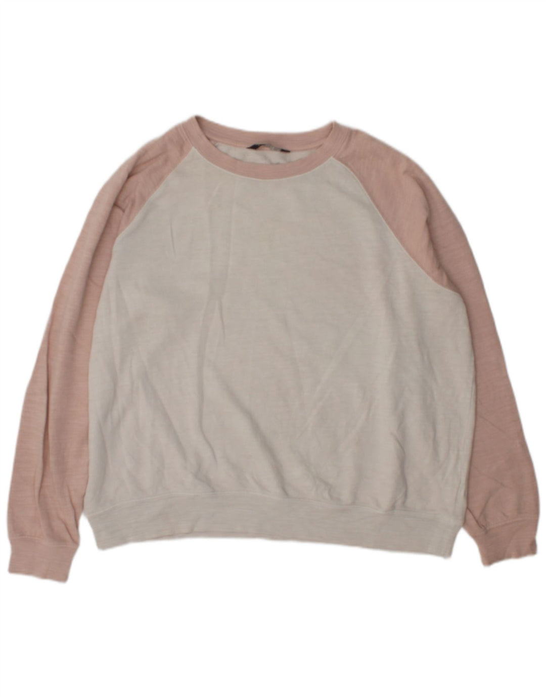 Suéter feminino Marks & Spencer UK 16 grande bloco colorido branco