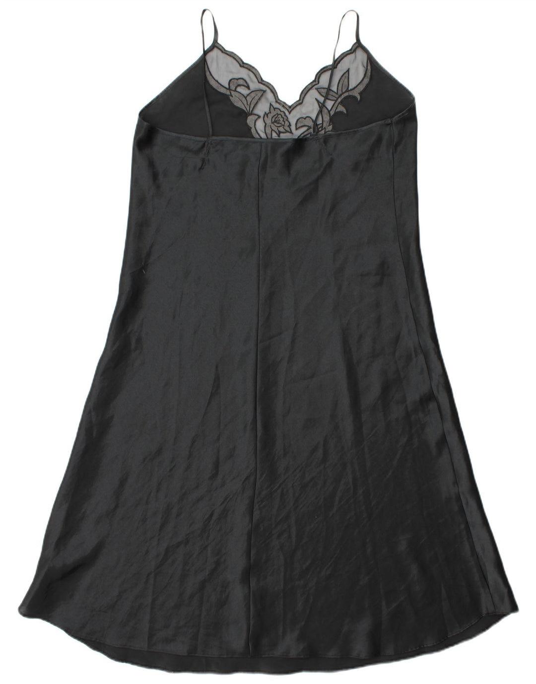 ST. Vestido slip feminino BERNARD UK 16 grande poliéster preto