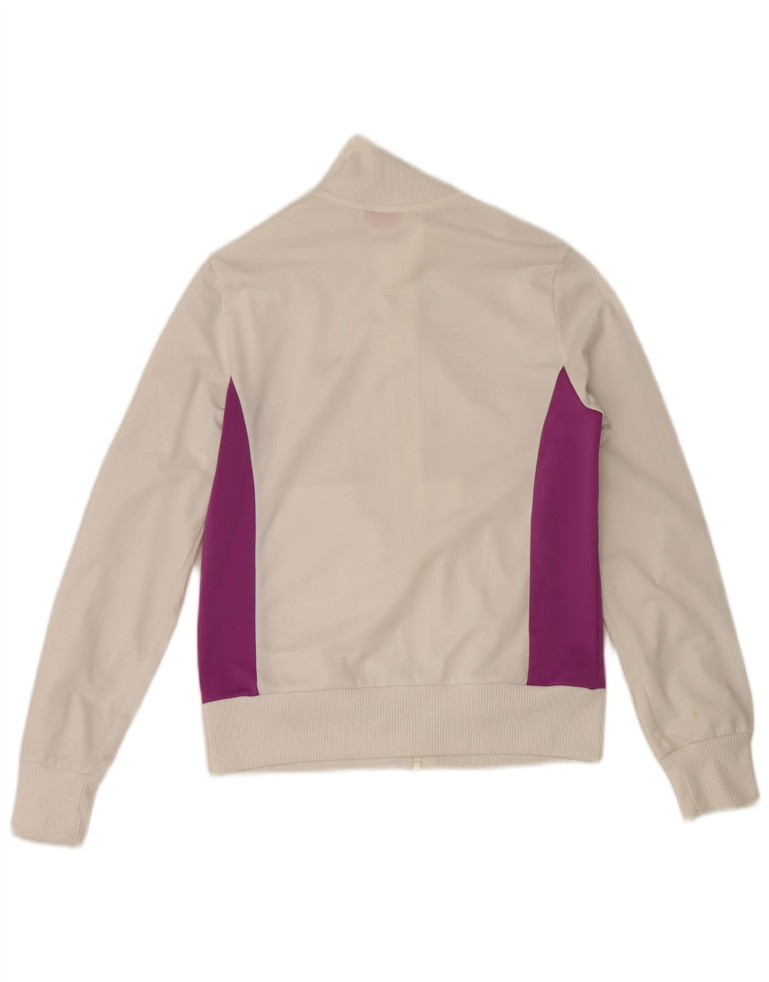 Puma Womens Tracksuit Top Jacket UK 12 Médio Branco Colourblock Poliéster