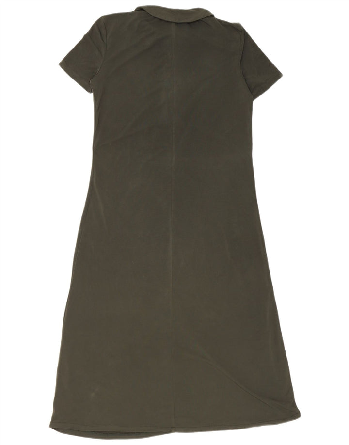 Vestido polo feminino ZARA UK 12 verde médio