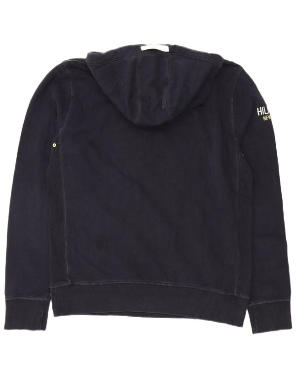 Tommy Hilfiger feminino vintage fit gráfico moletom com capuz XL azul marinho algodão