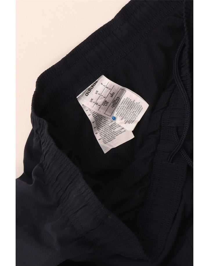 Calça de treino masculina Adidas Joggers grande poliéster azul marinho
