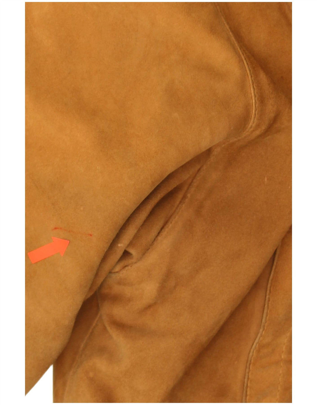 Jaqueta masculina vintage de camurça Reino Unido 40 grande couro marrom