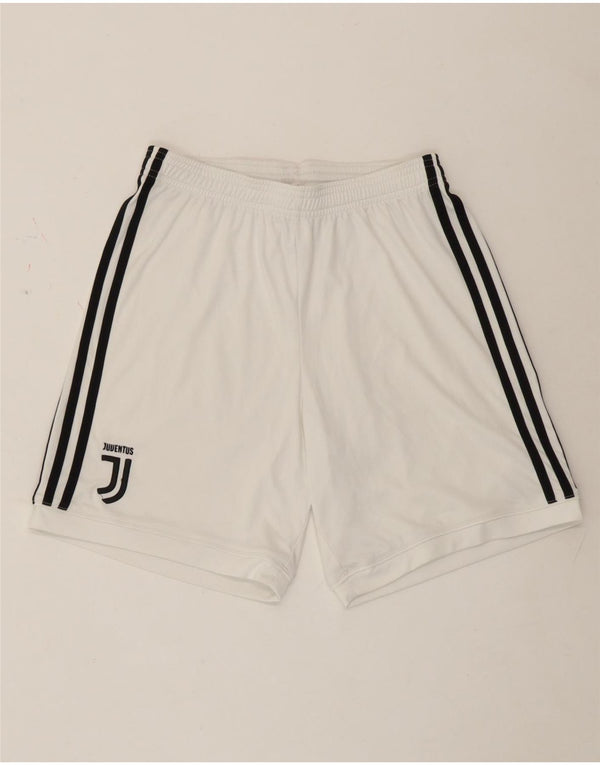 Adidas Womens Juventus Sport Shorts UK 8 Pequeno Poliéster Branco