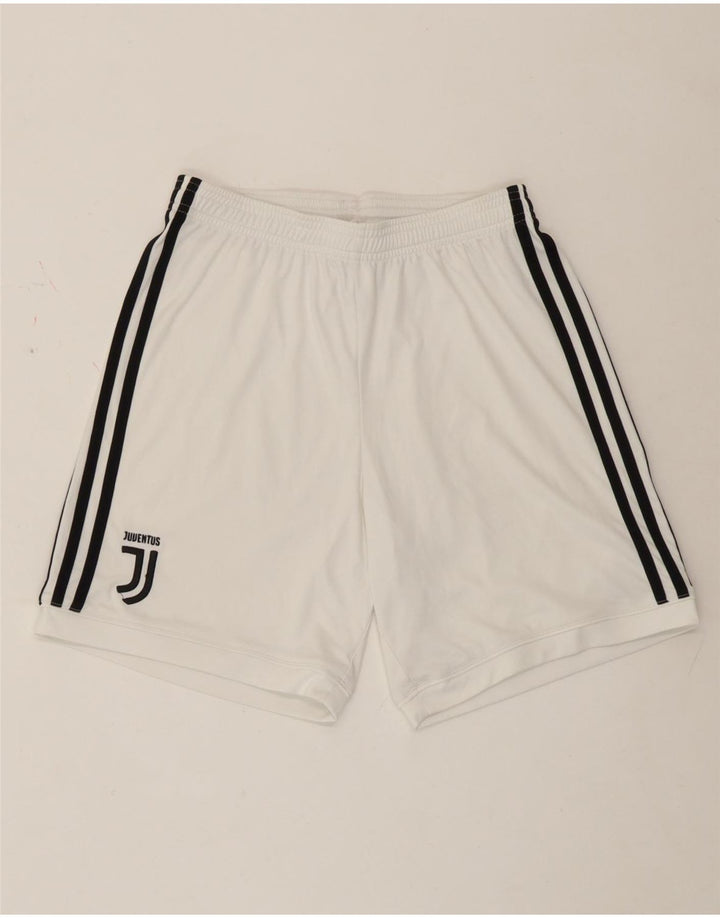 Adidas Womens Juventus Sport Shorts UK 8 Pequeno Poliéster Branco