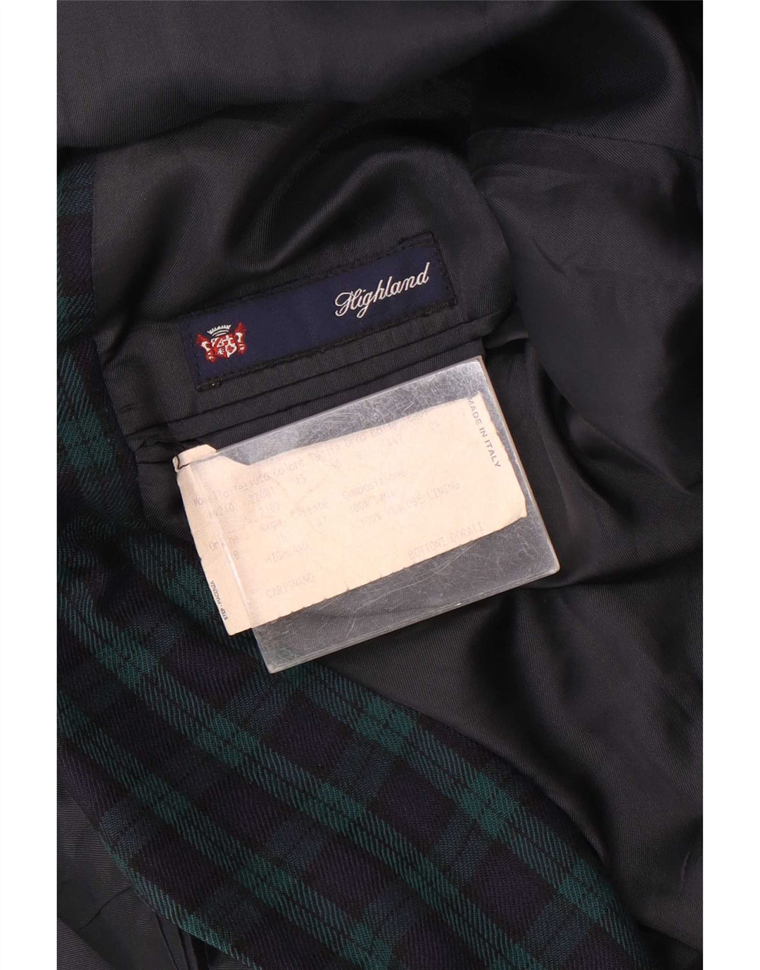 Blazer Masculino Highland 2 Botões IT 50 Grande Xadrez Verde Lã
