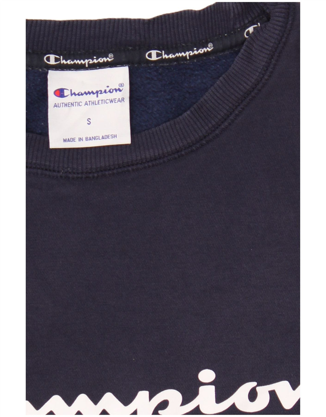Champion moletom masculino gráfico jumper pequeno algodão azul marinho