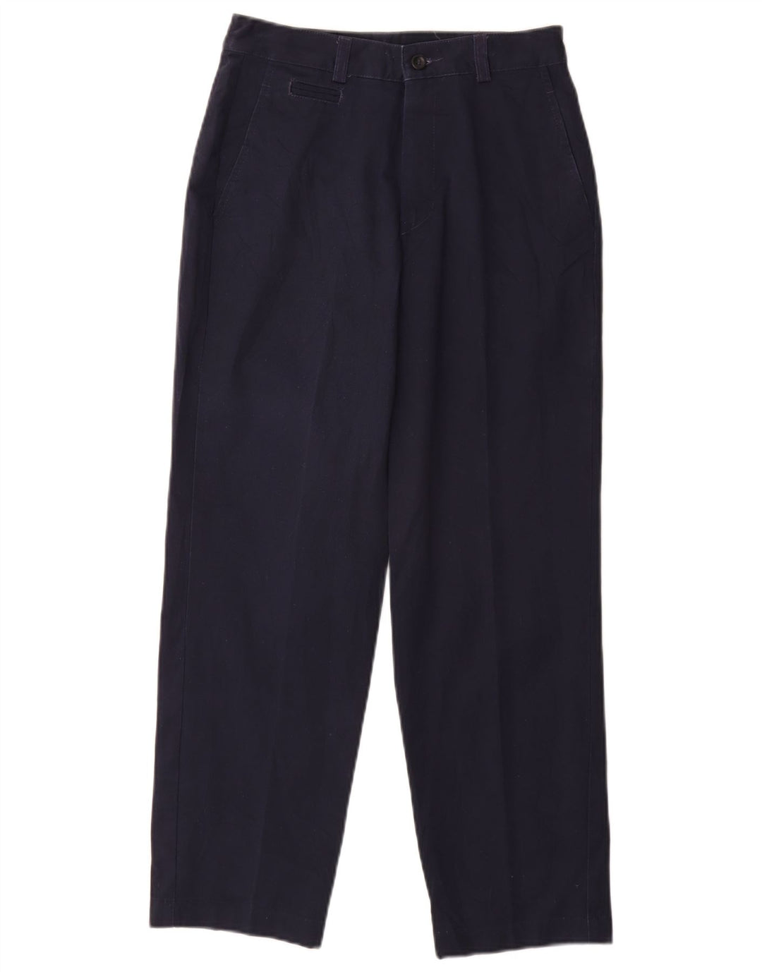 Calça chino feminina DOCKERS cintura alta US 4 pequena W26 L26 azul marinho