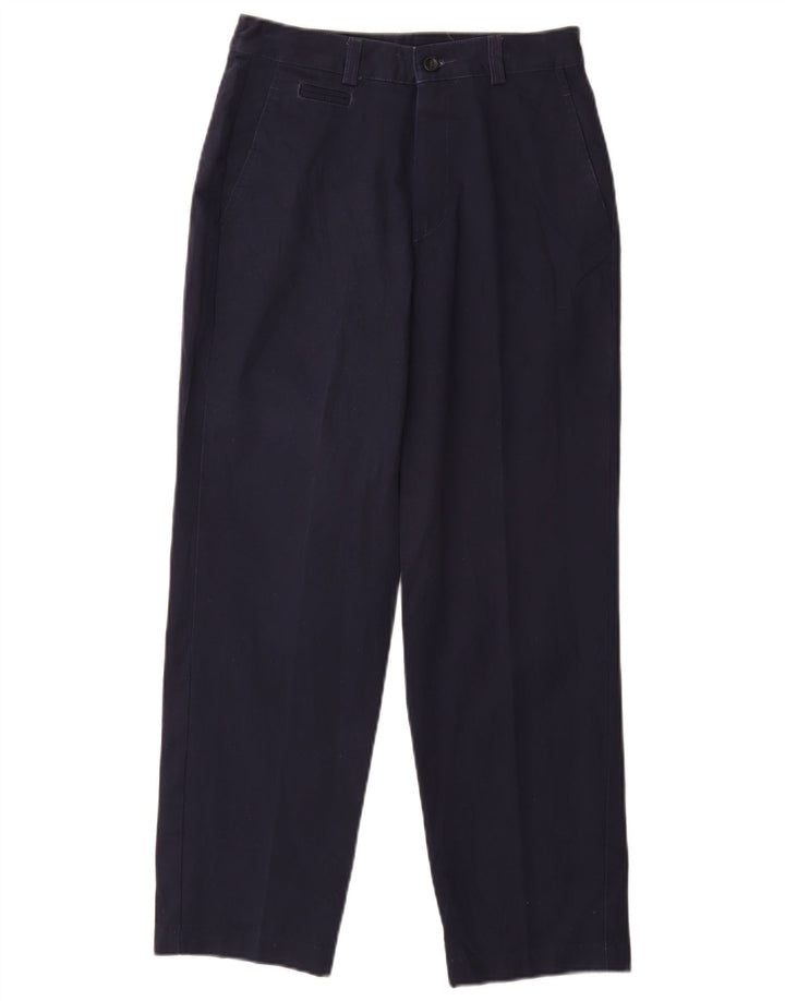 Calça chino feminina DOCKERS cintura alta US 4 pequena W26 L26 azul marinho