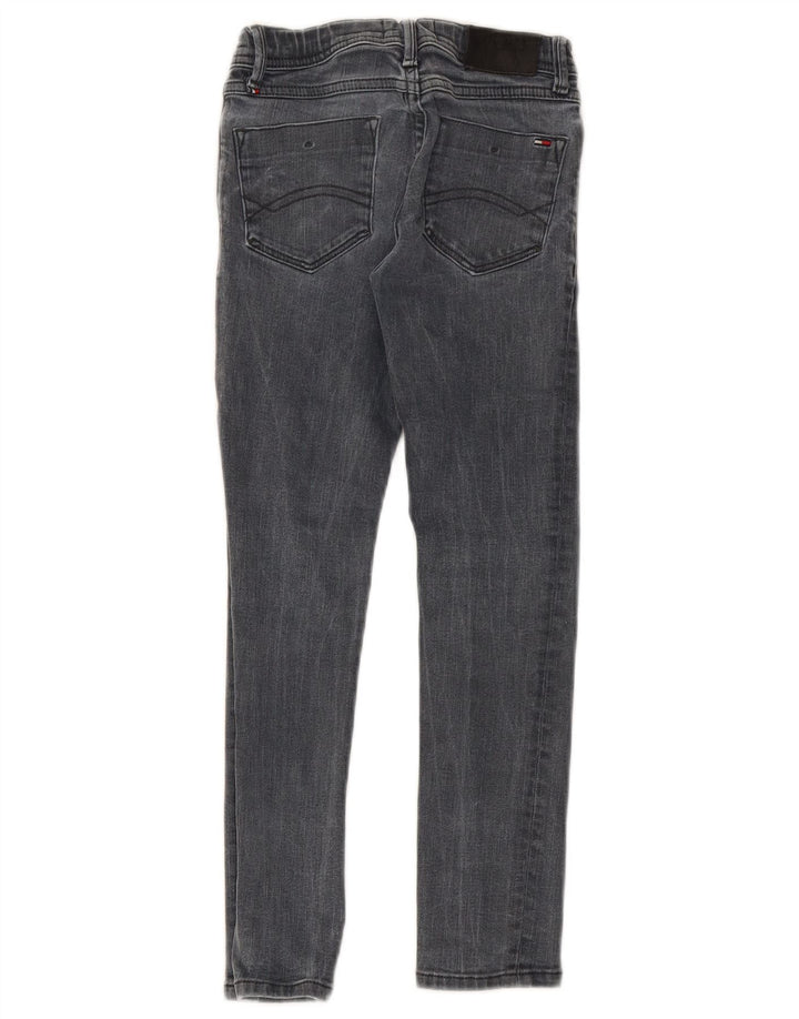 TOMMY HILFIGER Meninas Jeans Skinny 7-8 Anos W20 L22 Algodão Cinza
