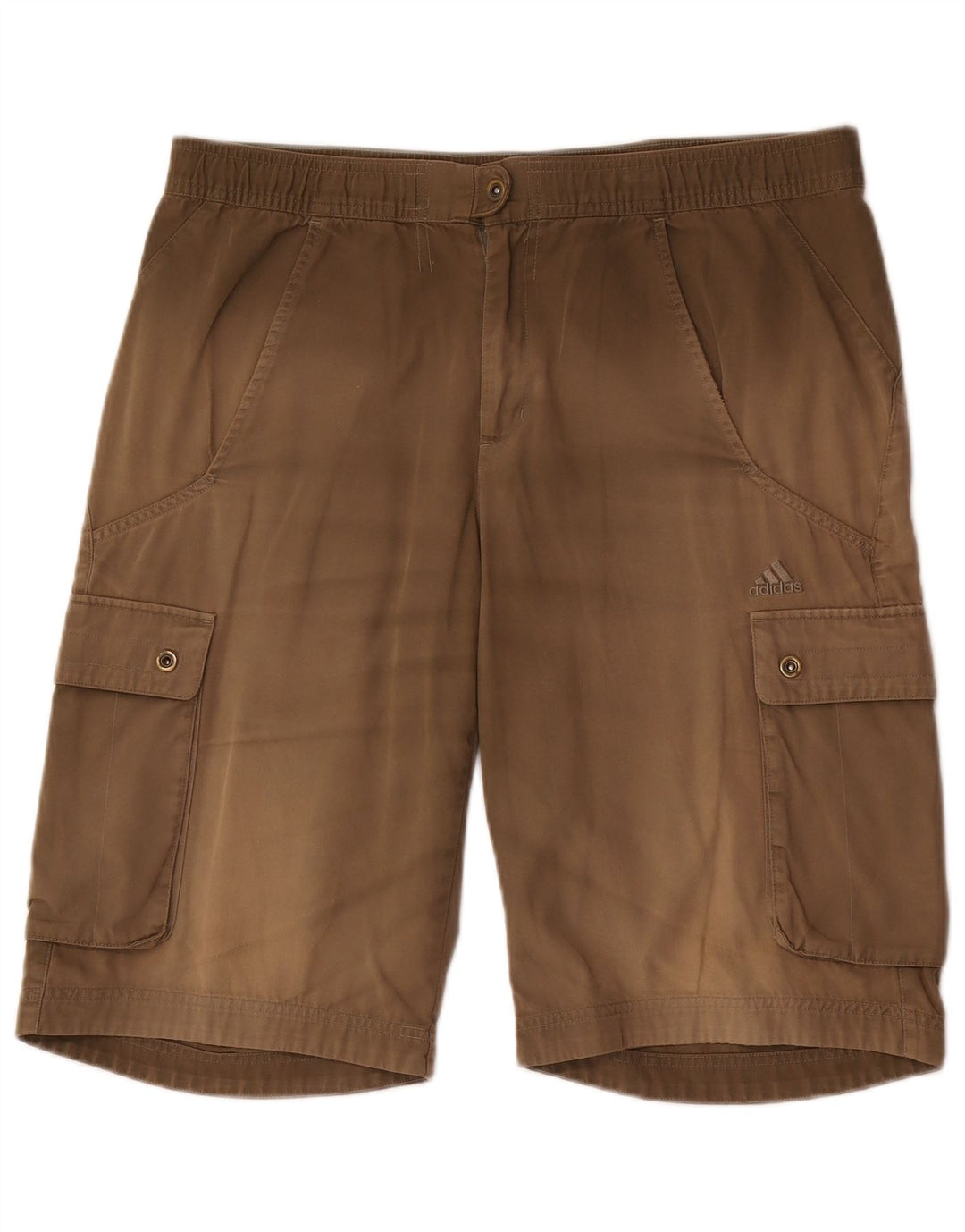 Adidas Mens Cargo Shorts Médio W32 Marrom
