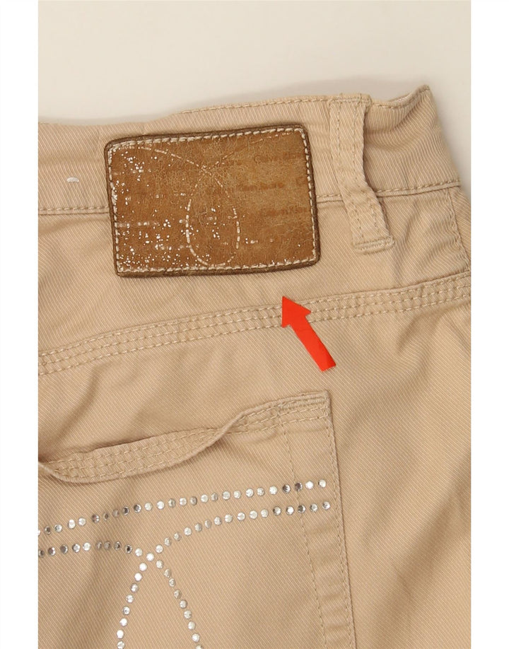 CALVIN KLEIN Womens Straight Casual Trousers W30 L26 Beige Cotton Vintage Calvin Klein and Second-Hand Calvin Klein from Messina Hembry 