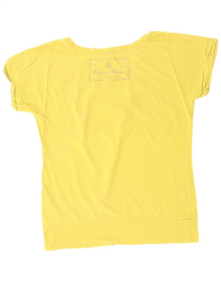 Camiseta feminina CONTE OF FLORENCE UK 14 algodão cáqui médio