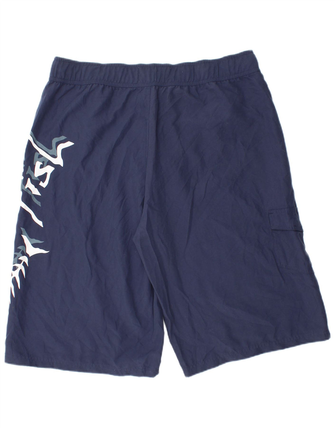 WEIRD FISH Mens Graphic Natação Shorts XL Azul Marinho Poliéster