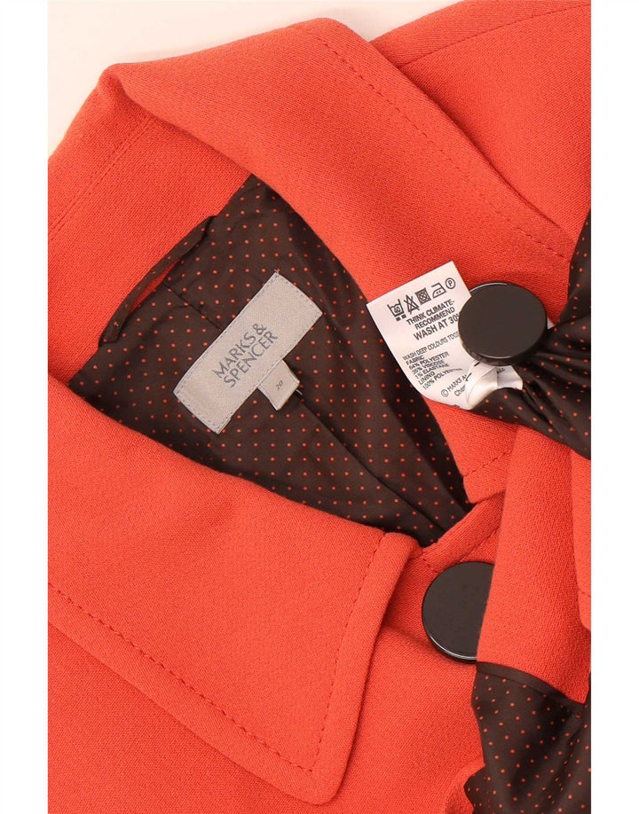Jaqueta blazer feminina Marks & Spencer com peito duplo UK 20 2XL laranja