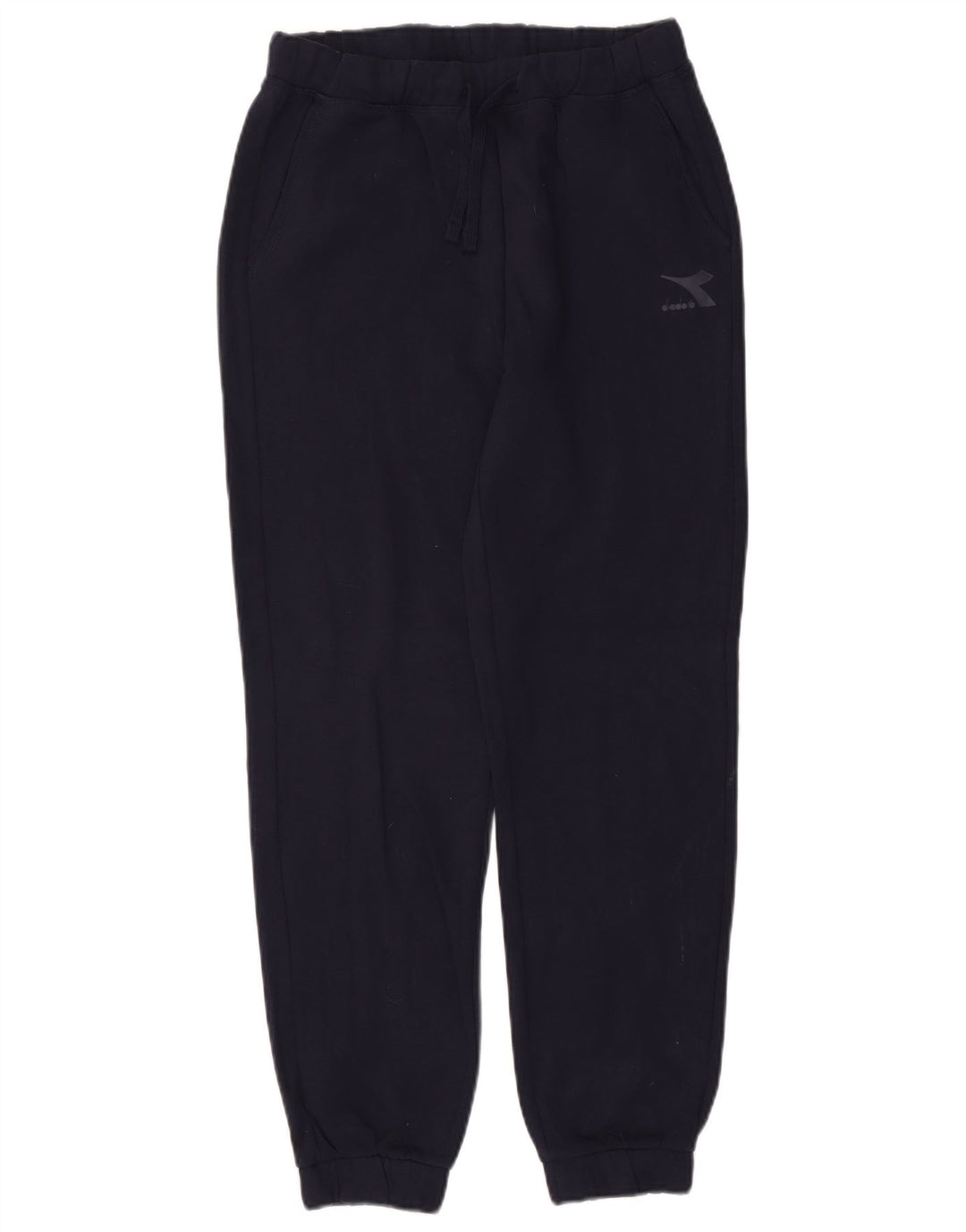 Calça de treino masculina Diadora pequena algodão azul marinho