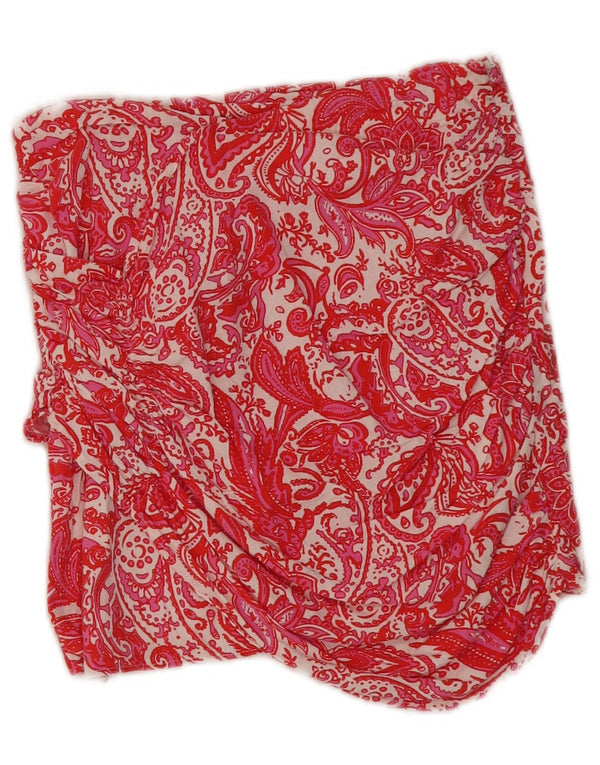 Zara Womens Mini Skirt Medium W28 Red Paisley