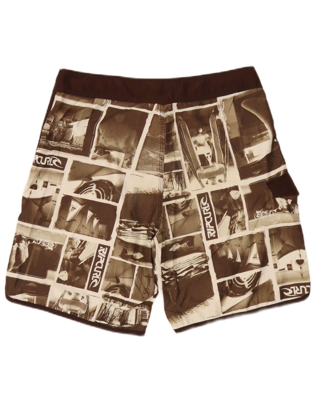 Shorts de natação masculino Rip Curl Graphic XL marrom patchwork