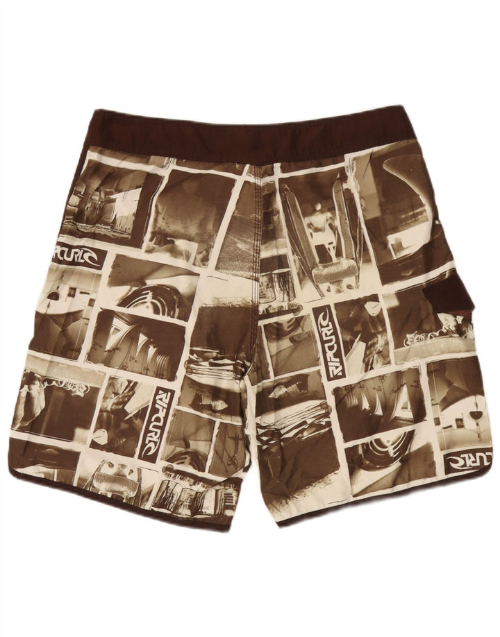 Shorts de natação masculino Rip Curl Graphic XL marrom patchwork
