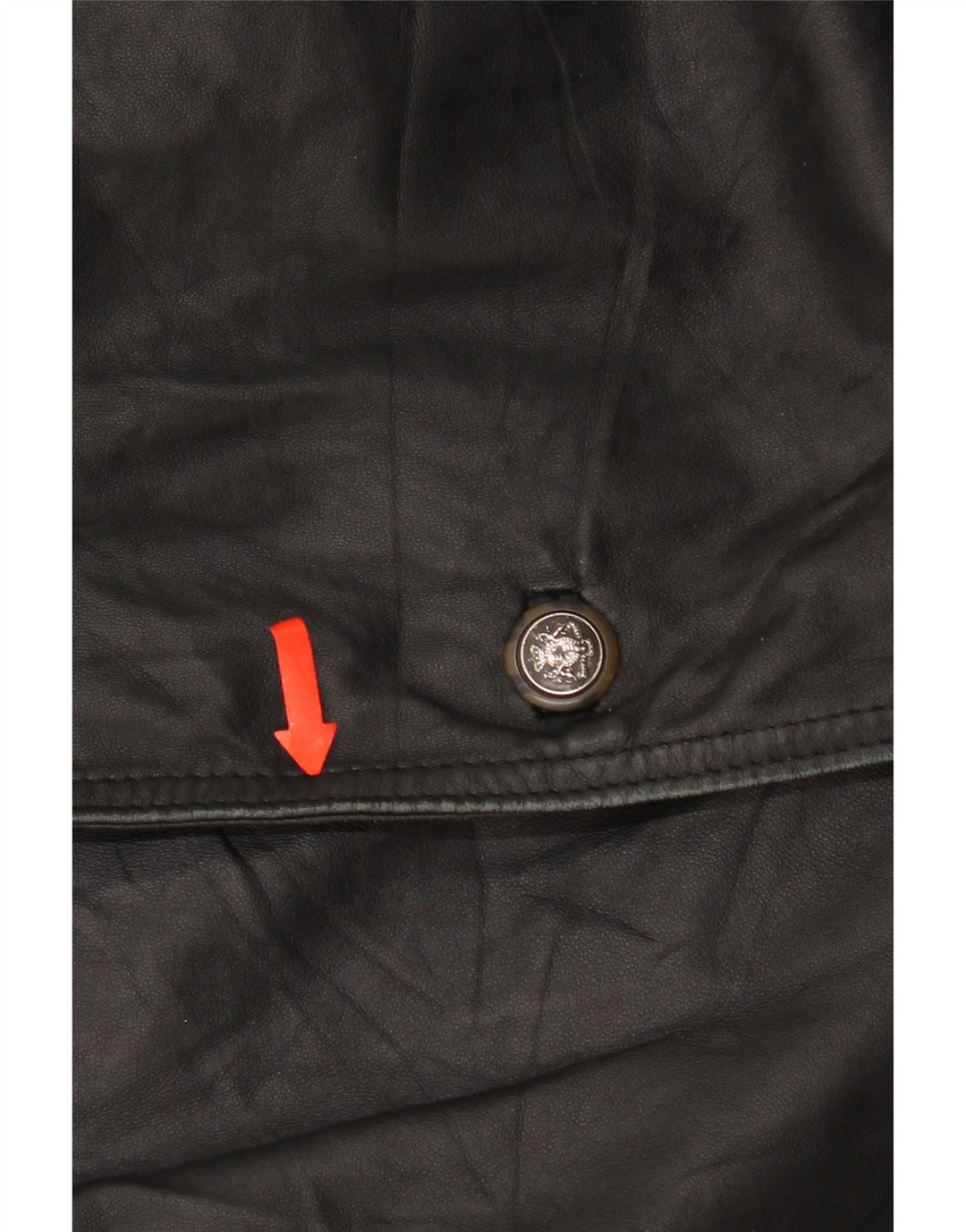 Jaqueta blazer masculina Bizzarro com 3 botões IT 54 2XL couro preto