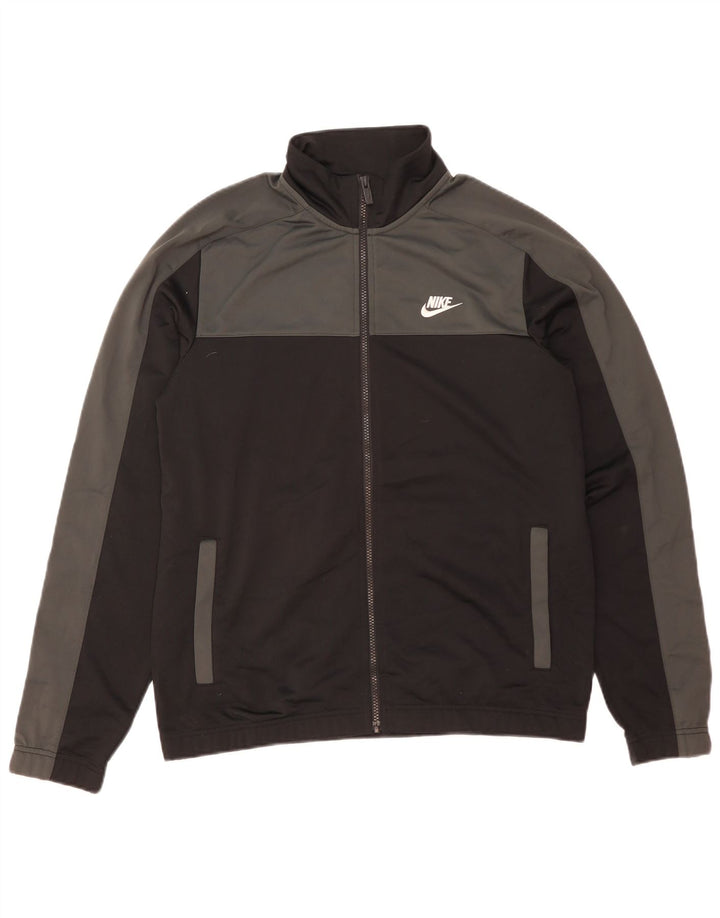 Nike Mens Treino Top Jaqueta Médio Preto Colorblock Poliéster
