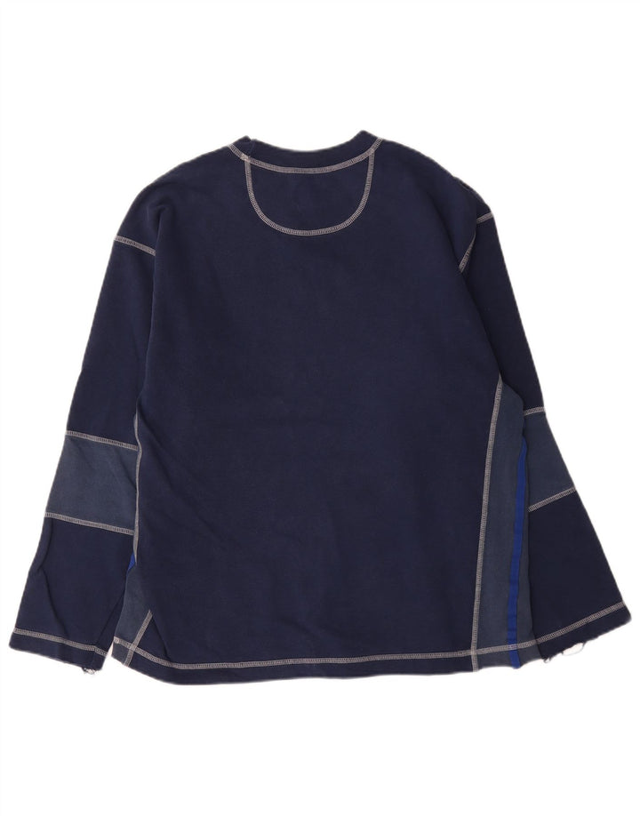 Top masculino Levi's manga comprida médio azul marinho algodão colorblock