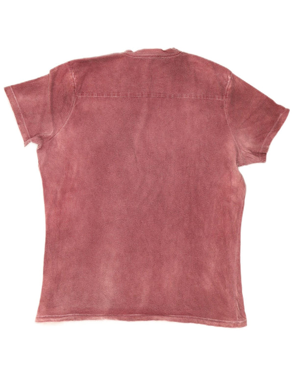 Camiseta gráfica masculina PEPE Jeans grande algodão Borgonha