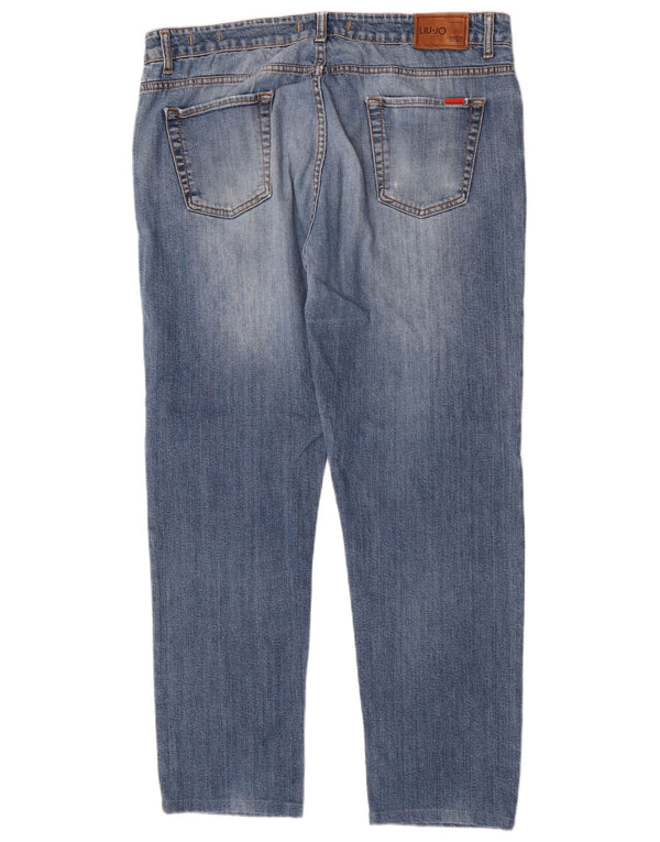 Liu Jo Mens Regular Slim Jeans W38 L31 Azul Algodão
