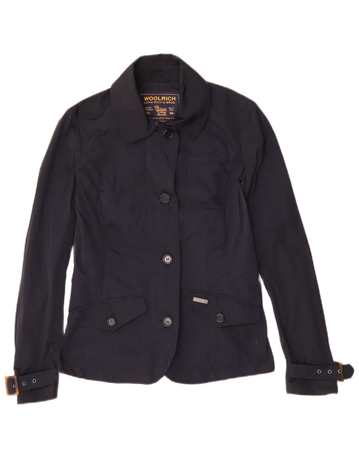 Jaqueta utilitária feminina Woolrich UK 6 XS azul marinho poliéster