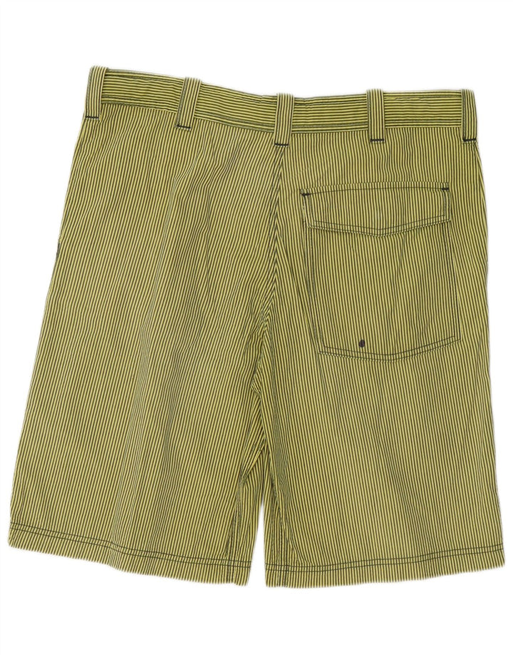 Shorts Cargo Masculino Armani EU 48 Médio W36 Algodão Listrado Verde