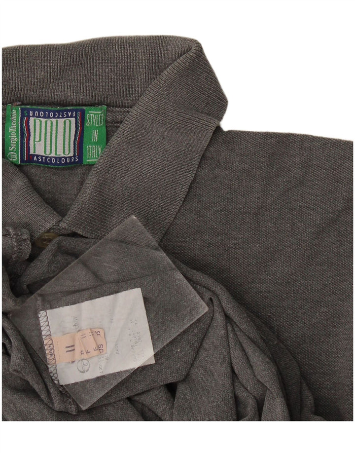 Camisa pólo masculina Sergio Tacchini XS algodão cinza