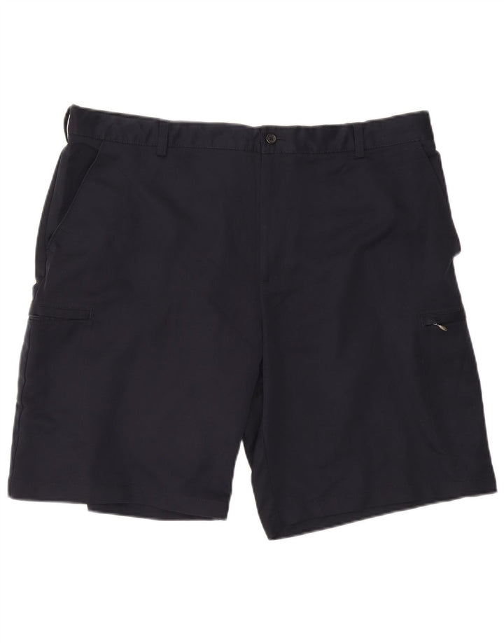 Izod Masculino Classic Cargo Shorts W40 XL Poliéster Azul Marinho