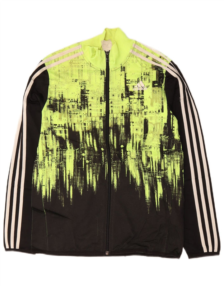 Jaqueta Adidas Meninos Treino Top 13-14 Anos Verde Colorblock Poliéster