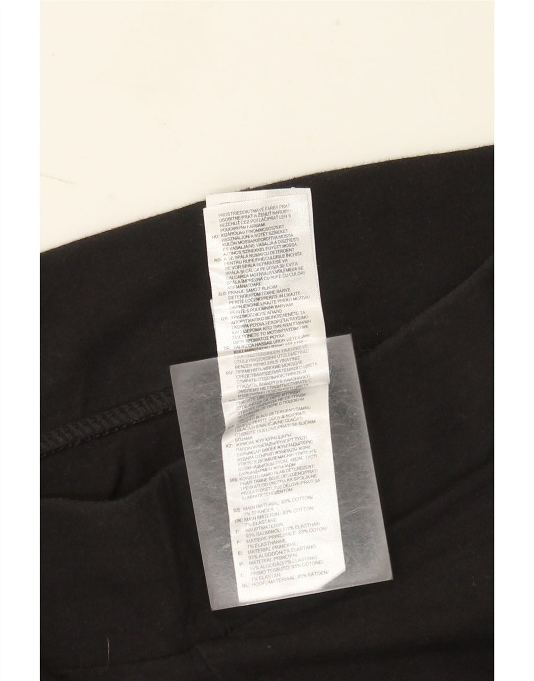 Leggings Adidas Femininas UK 10 Pequenas Algodão Preto