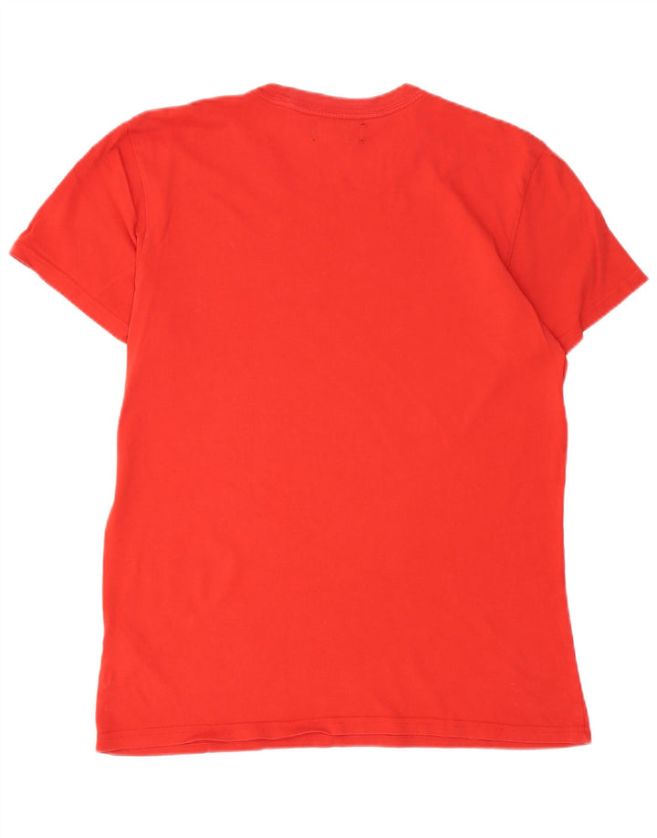 ADIDAS Mens Graphic T-Shirt Top Médio Algodão Vermelho
