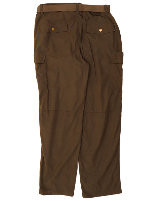Calça cargo masculina Hubertus Loose Fit W34 L13 algodão verde